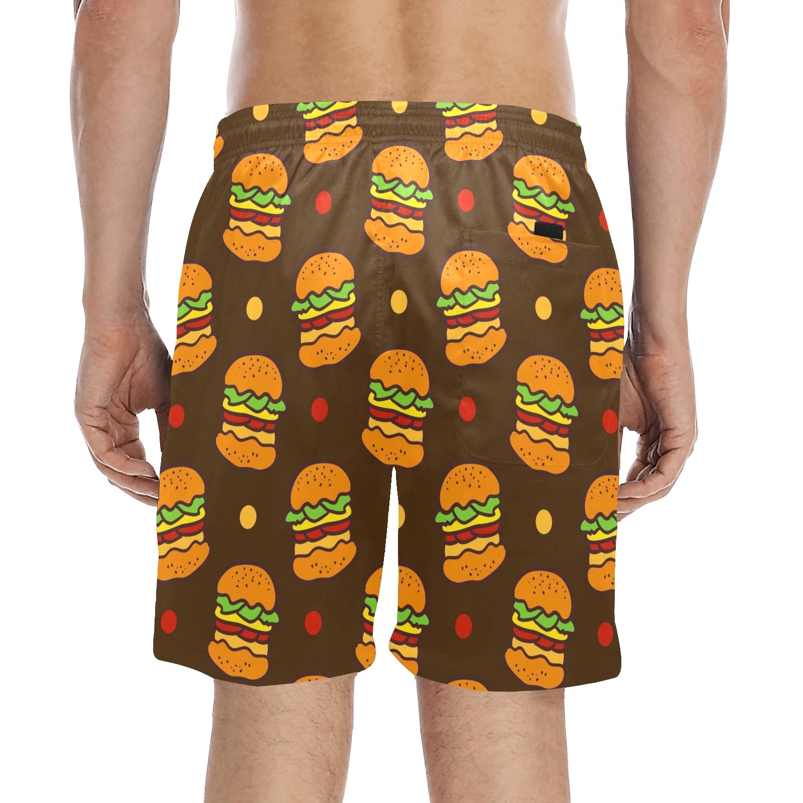 Burgers - Men's Mid-Length Beach Shorts Men's Mid-Length Beach Shorts Food