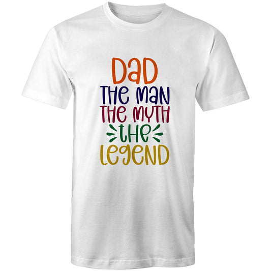 Dad, The Man, The Myth, The Legend - Mens T-Shirt White Mens T-shirt Dad