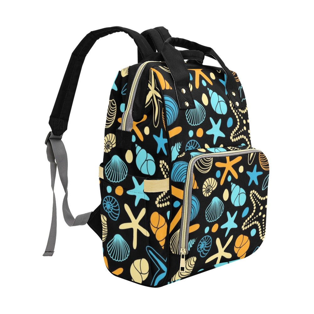 Starfish And Shells - Multi-Function Backpack Multifunction Backpack Printed Offshore