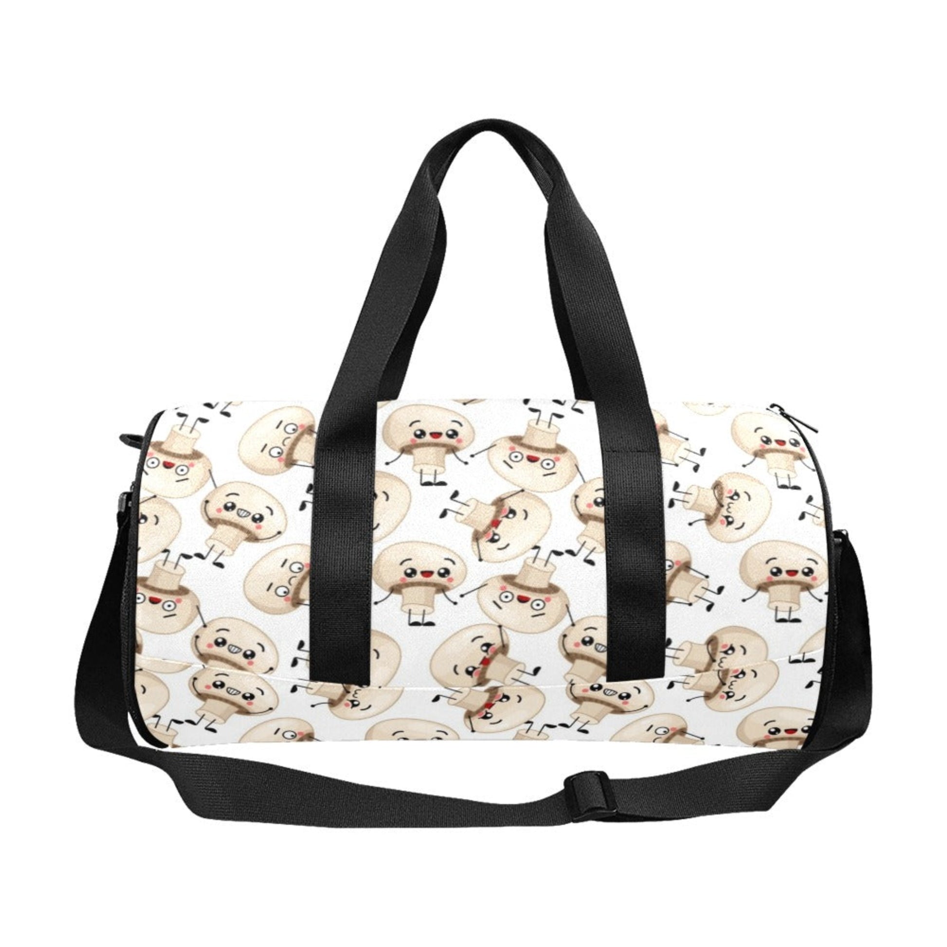 Cute Mushrooms - Round Duffle Bag Round Duffle Bag