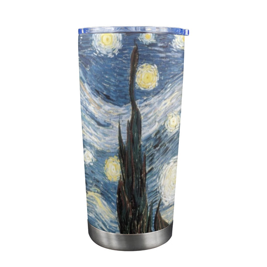 Starry Night - 20oz Travel Mug with Clear Lid Clear Lid Travel Mug Printed Offshore