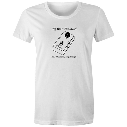 It's A Phase - Women's T-shirt White Womens T-shirt Music Womens