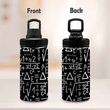 Mathematics - Kids Water Bottle with Chug Lid (12 oz) Kids Water Bottle with Chug Lid Maths Science