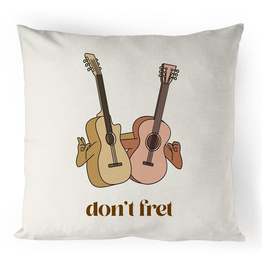 Don't Fret - 100% Linen Cushion Cover Default Title Linen Cushion Cover Music