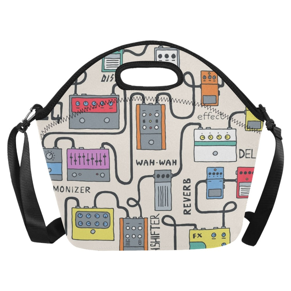 Guitar Pedals - Neoprene Lunch Bag/Large Neoprene Lunch Bag/Large Music