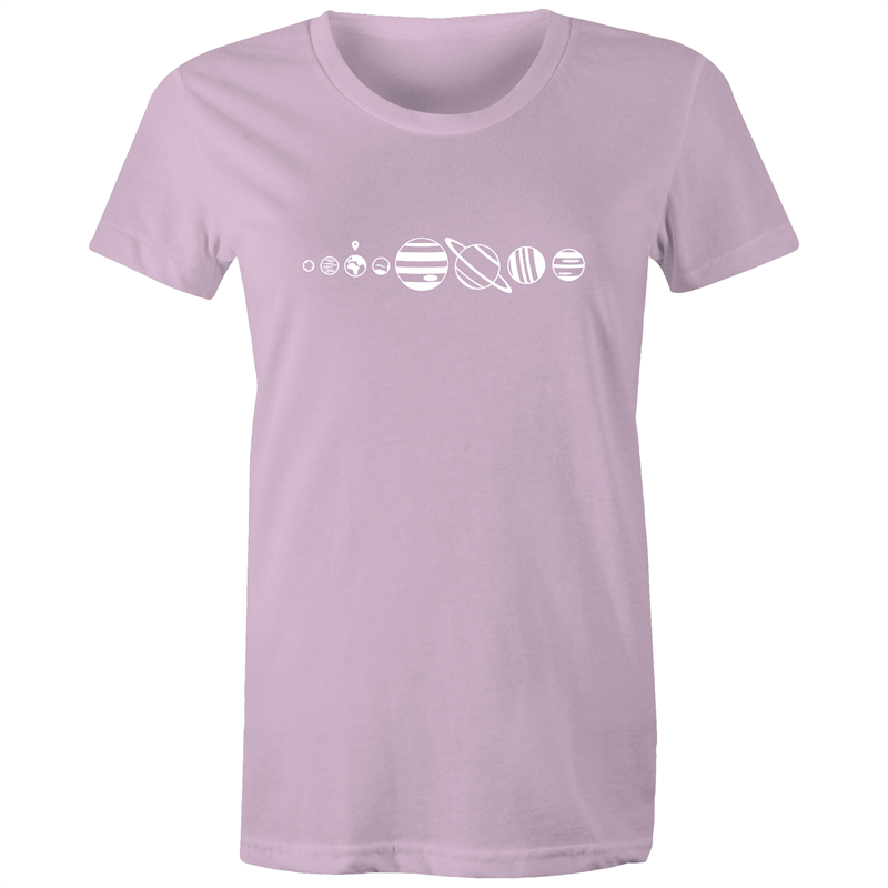 You Are Here - Women's T-shirt Lavender Womens T-shirt Space Womens