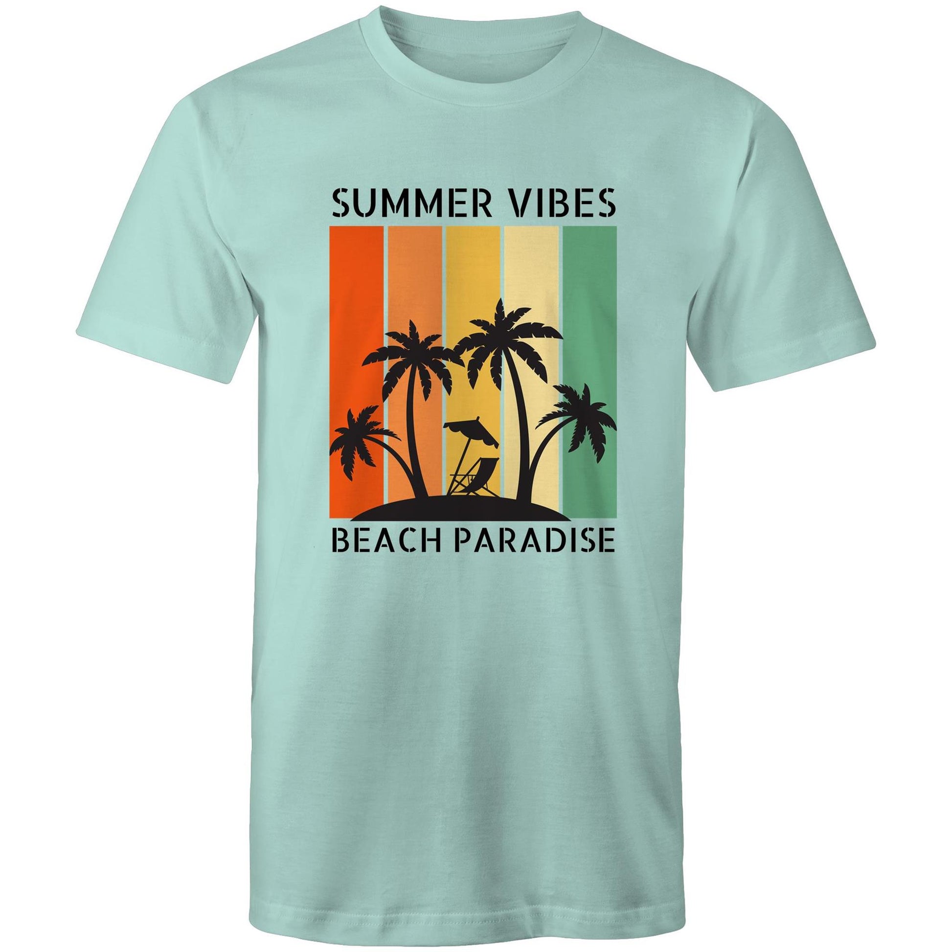 Beach Paradise - Mens T-Shirt Aqua Mens T-shirt Summer Surf
