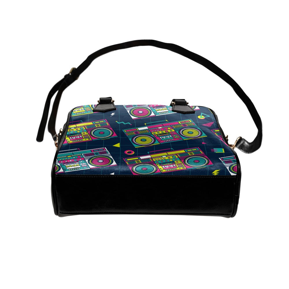 Boombox - Shoulder Handbag Shoulder Handbag Music Retro