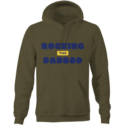 Rocking This DadBod - Pocket Hoodie Sweatshirt Army Hoodie Dad