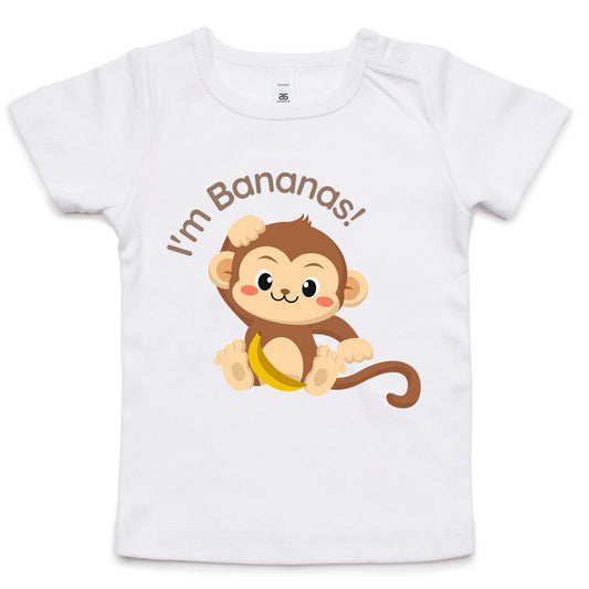 I'm Bananas - Baby T-shirt White Baby T-shirt animal