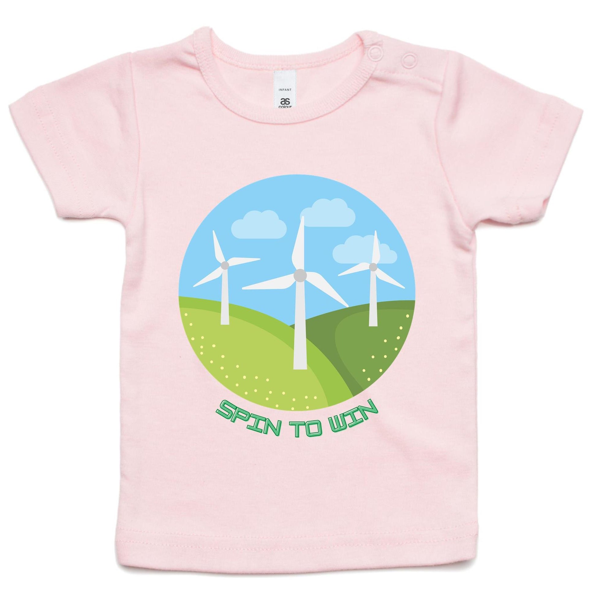 Spin To Win - Baby T-shirt Pink Baby T-shirt Environment kids