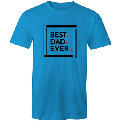 Best Dad Ever - Mens T-Shirt Arctic Blue Mens T-shirt Dad