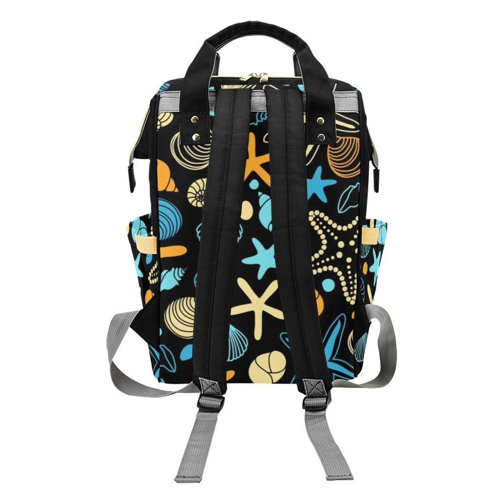 Starfish And Shells - Multi-Function Backpack Multifunction Backpack