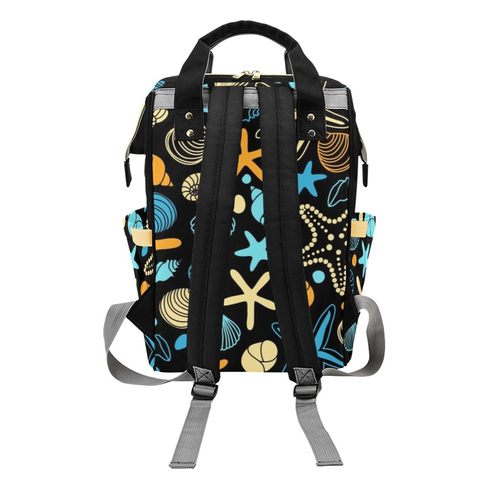 Starfish And Shells - Multi-Function Backpack Multifunction Backpack Printed Offshore