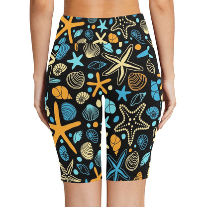 Starfish And Shells - Women's Bike Shorts Womens Bike Shorts Summer