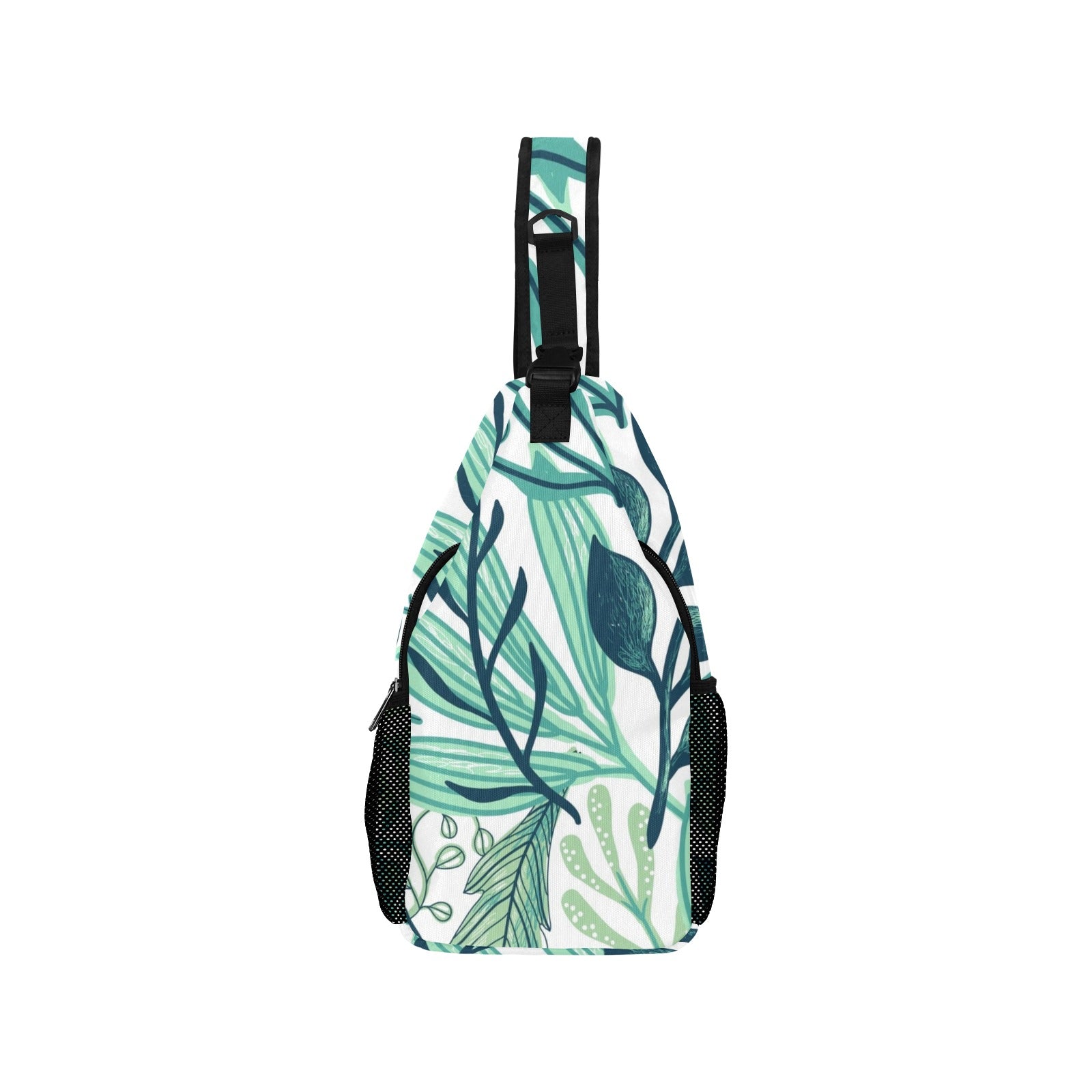 Green Foliage - Cross-Body Chest Bag Cross-Body Chest Bag Printed Offshore