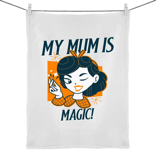 My Mum Is Magic - 50% Linen 50% Cotton Tea Towel Default Title Tea Towel