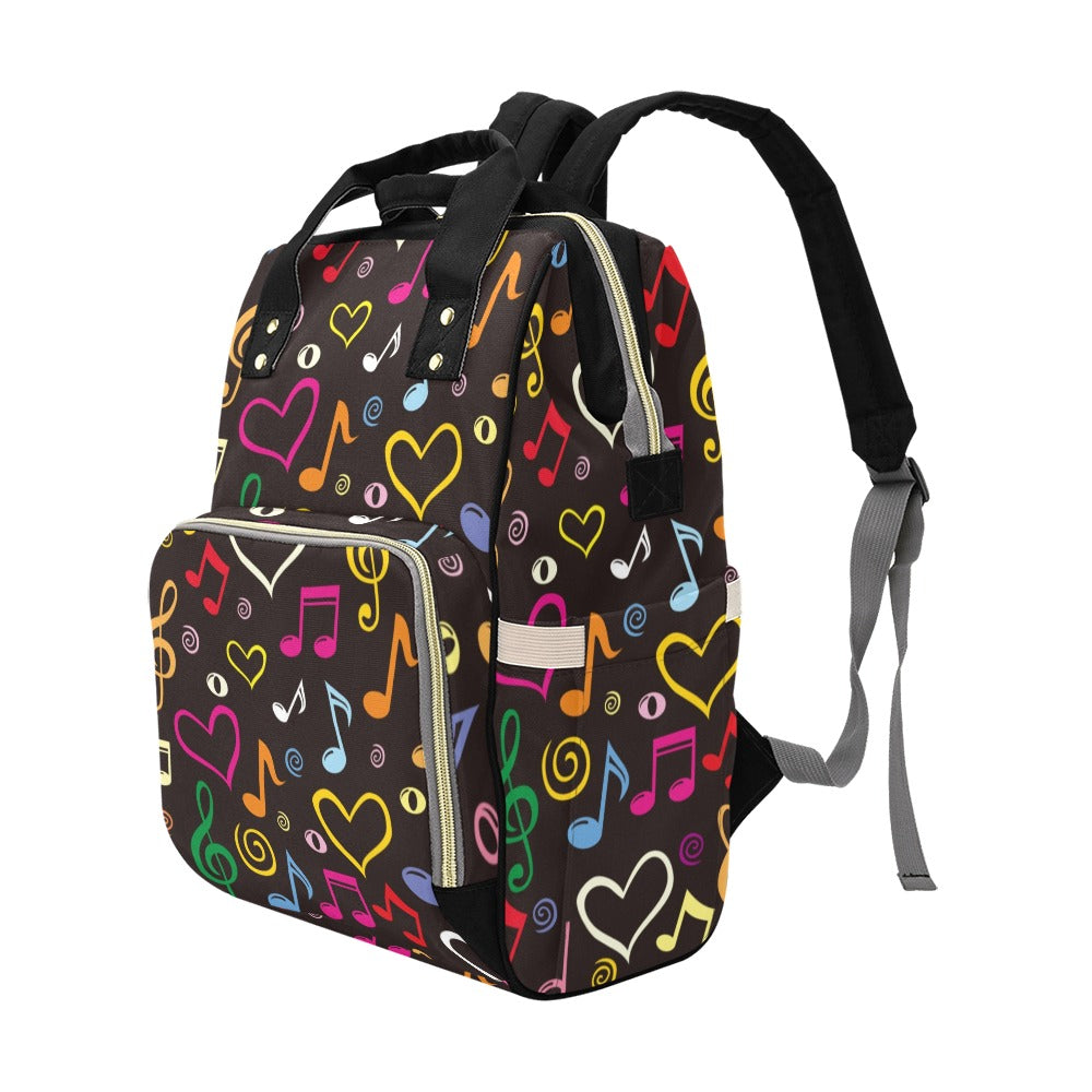 Musical Notes - Multifunction Backpack Multifunction Backpack