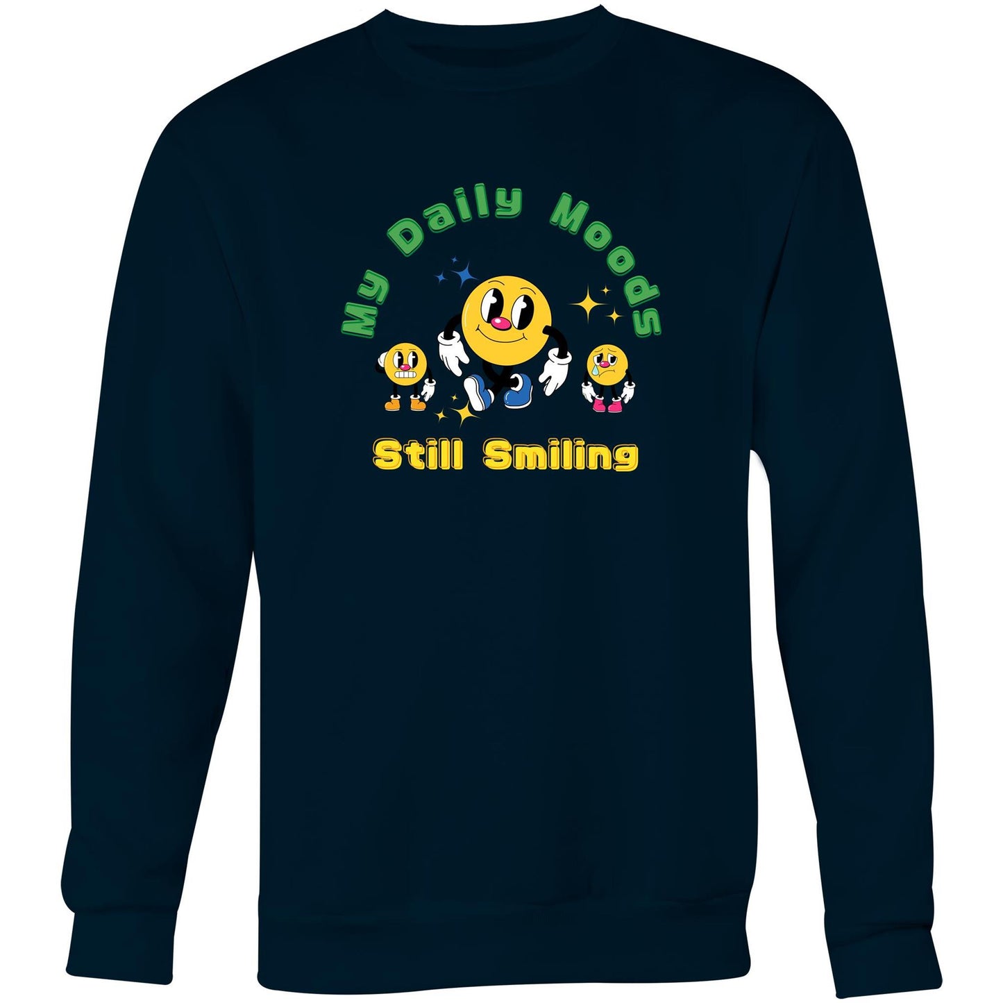 My Daily Moods - Crew Sweatshirt Navy Sweatshirt