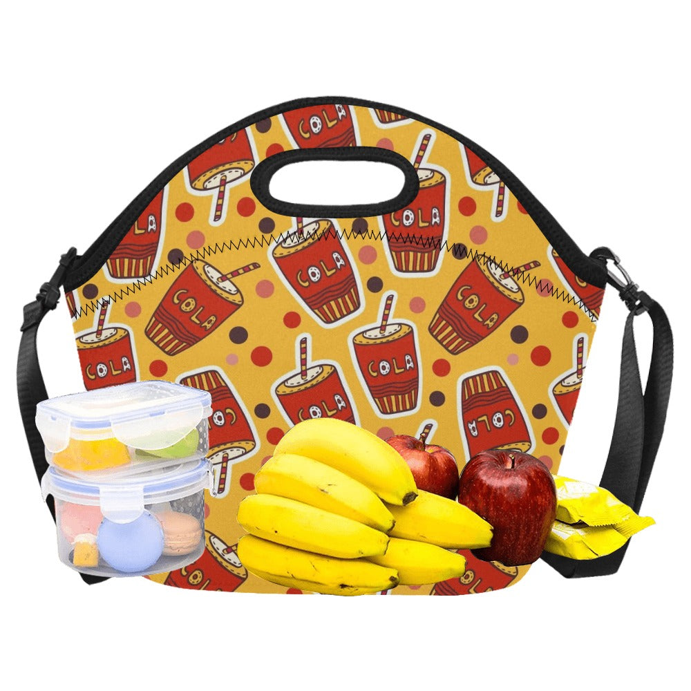 Cola - Neoprene Lunch Bag/Large Neoprene Lunch Bag/Large Food Printed Offshore