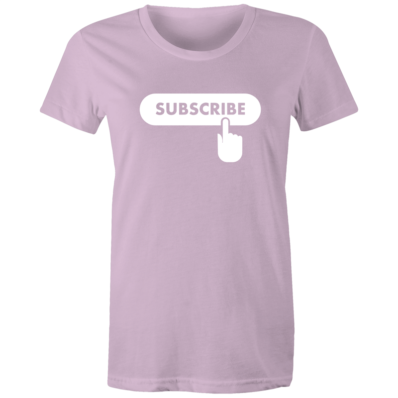 Subscribe - Women's T-shirt Lavender Womens T-shirt Womens