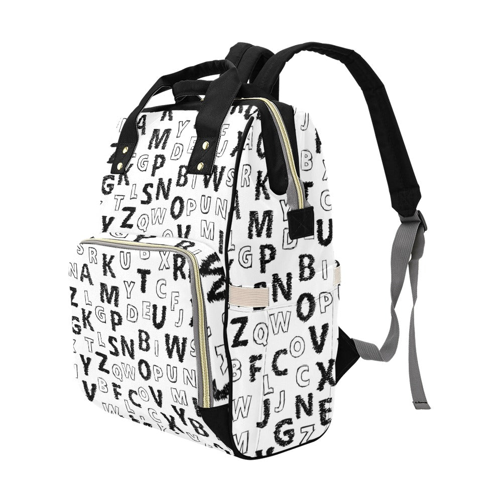 Alphabet - Multifunction Backpack Multifunction Backpack Printed Offshore