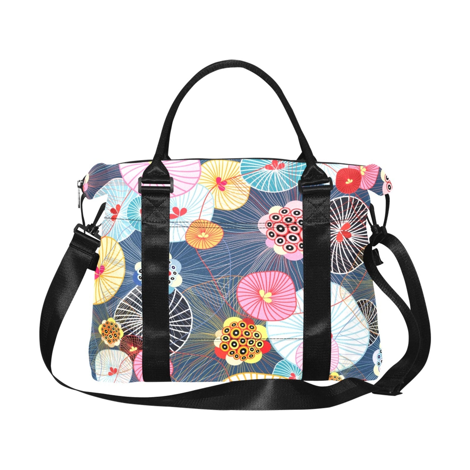 Abstract Floral - Square Duffle Bag Square Duffle Bag