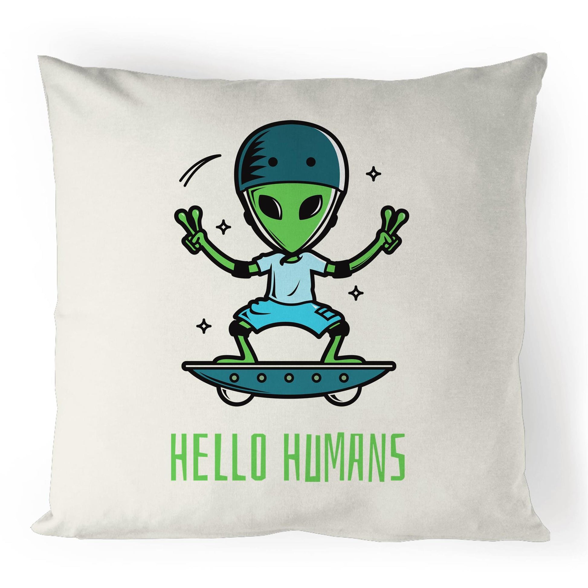 Hello Humans - 100% Linen Cushion Cover Default Title Linen Cushion Cover