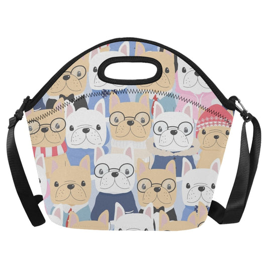 Dog Crowd - Neoprene Lunch Bag/Large Neoprene Lunch Bag/Large animal Printed Offshore