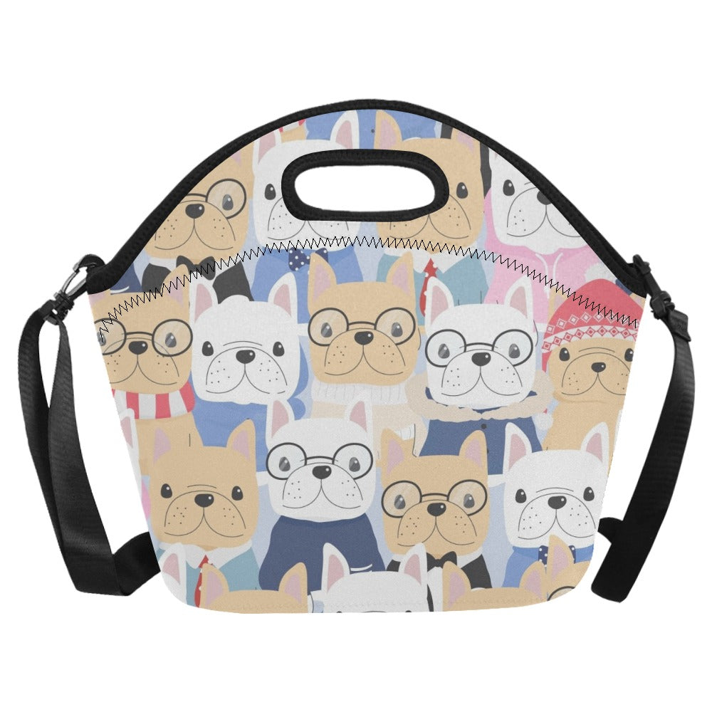 Dog Crowd - Neoprene Lunch Bag/Large Neoprene Lunch Bag/Large animal