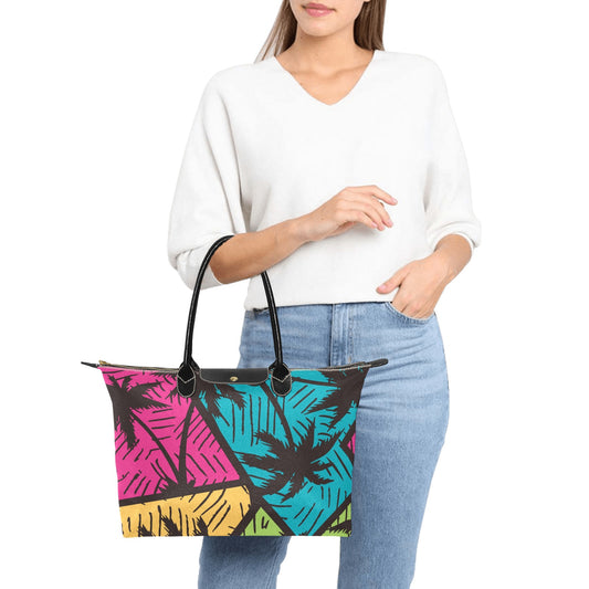 Palm Trees - Single-Shoulder Handbag Single Shoulder Handbag