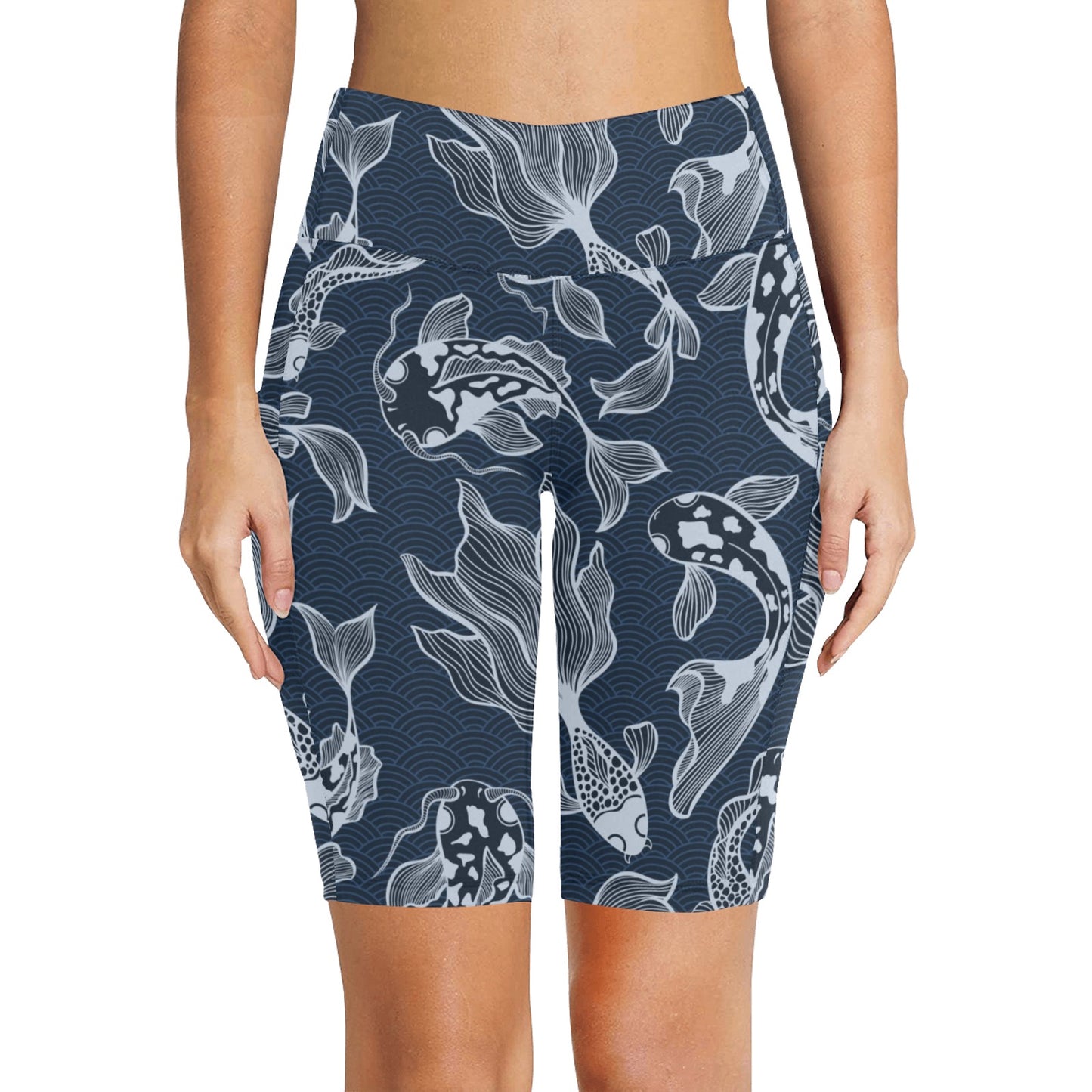 Blue Fish - Women's Bike Shorts Womens Bike Shorts animal