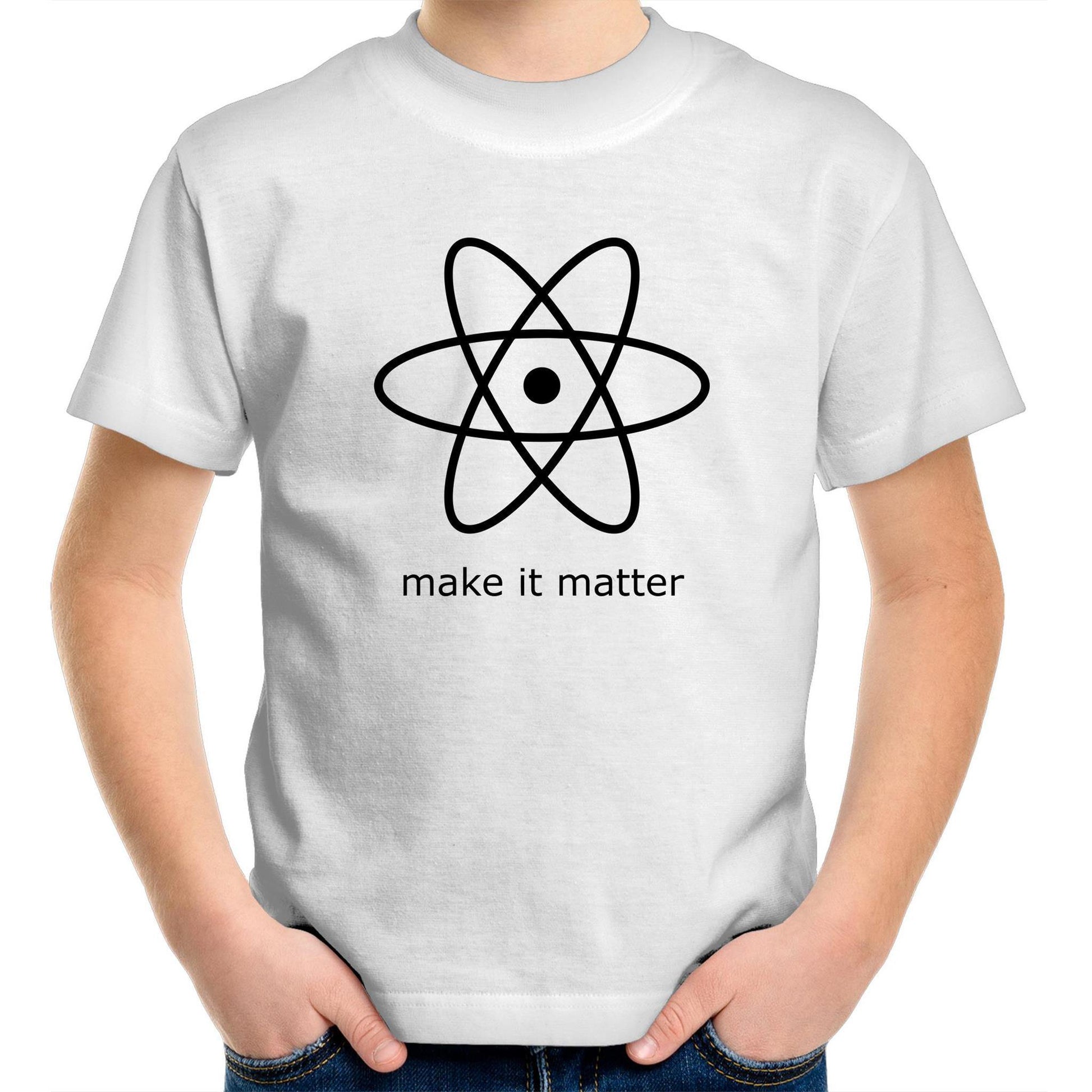 Make It Matter - Kids Youth Crew T-Shirt White Kids Youth T-shirt Science