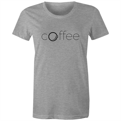 Coffee - Women's T-shirt Grey Marle Womens T-shirt Coffee Womens