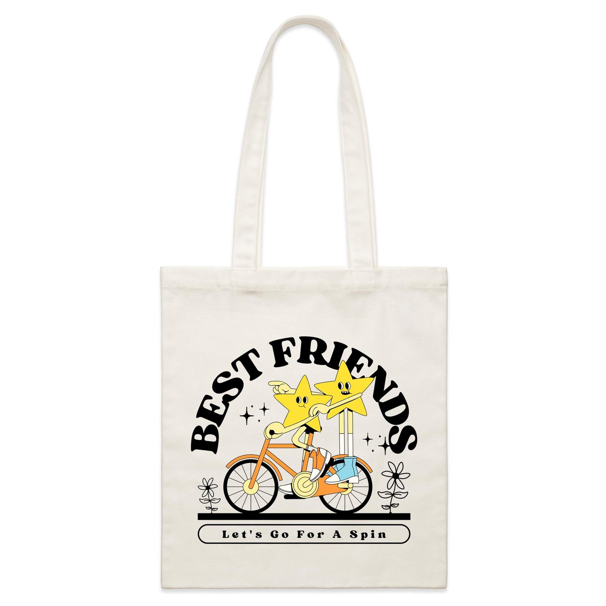 Best Friends - Parcel Canvas Tote Bag Default Title Parcel Tote Bag Retro