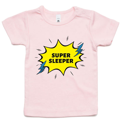 Super Sleeper - Baby T-shirt Pink Baby T-shirt kids
