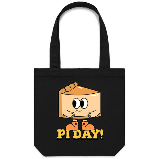 Pi Day - Canvas Tote Bag Black One Size Tote Bag Maths Science