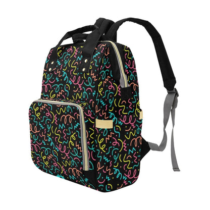 Squiggle Time - Multi-Function Backpack Multifunction Backpack Printed Offshore