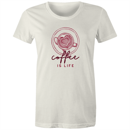 Coffee Is Life - Women's T-shirt Womens T-shirt Coffee Womens
