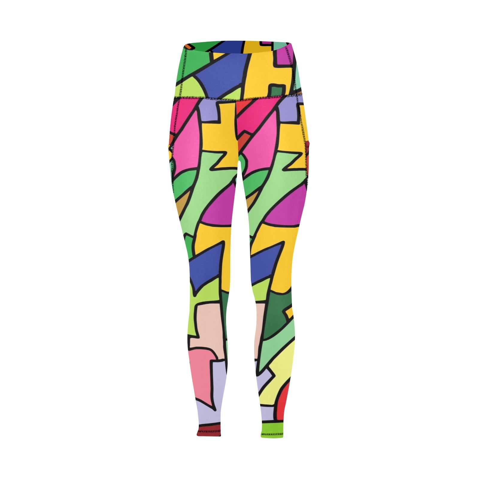 Bright Abstract - Women's Leggings with Pockets Women's Leggings with Pockets S - 2XL