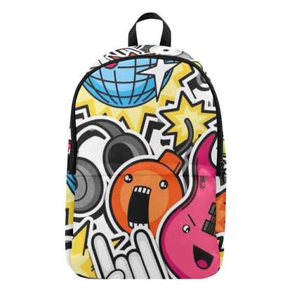 Sticker Music - Fabric Backpack for Adult Adult Casual Backpack
