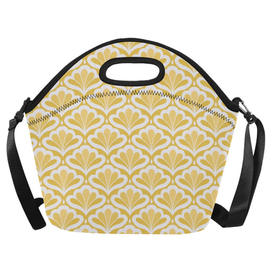 Yellow Pattern - Neoprene Lunch Bag/Large Neoprene Lunch Bag/Large Printed Offshore