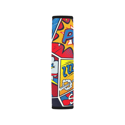 Comic Book Car Seat Belt Cover 7''x10'' (Pack of 2) Car Seat Belt Cover 7x10 (Pack of 2) Printed Offshore