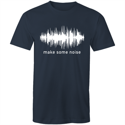 Make Some Noise - Mens T-Shirt Navy Mens T-shirt Mens Music Science