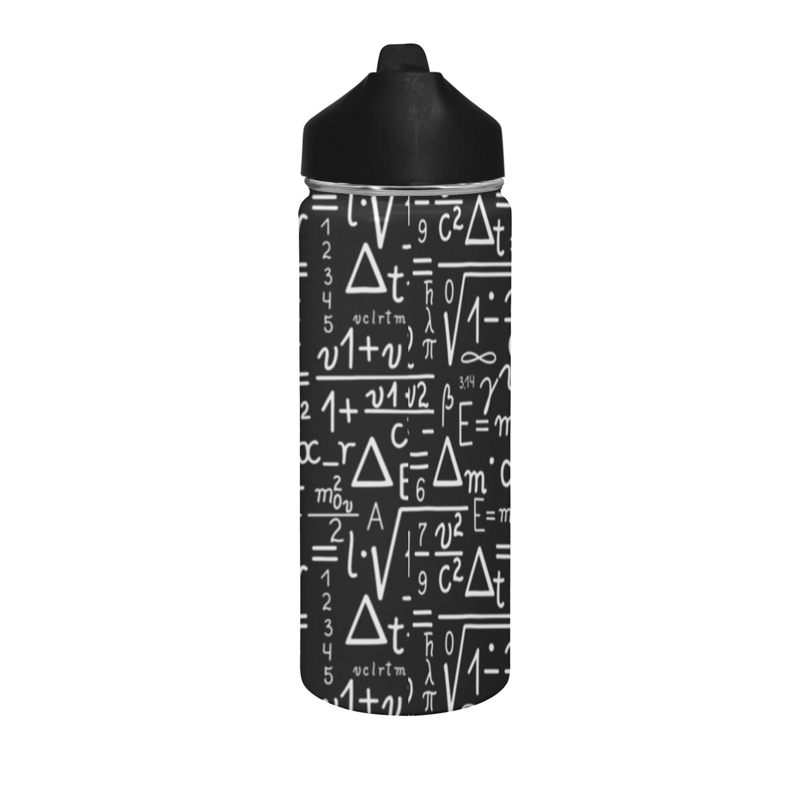 Mathematics - Insulated Water Bottle with Straw Lid (18 oz) Insulated Water Bottle with Straw Lid