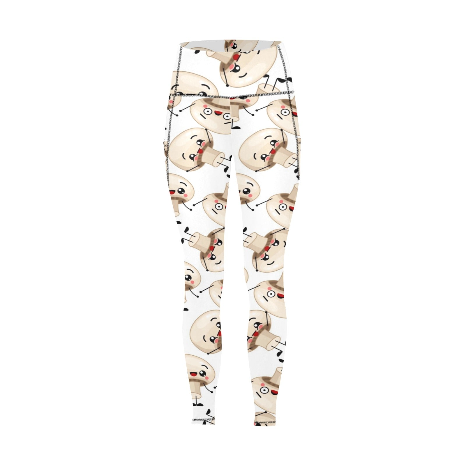 Cute Mushrooms - Women's Leggings with Pockets Women's Leggings with Pockets S - 2XL Food Plants