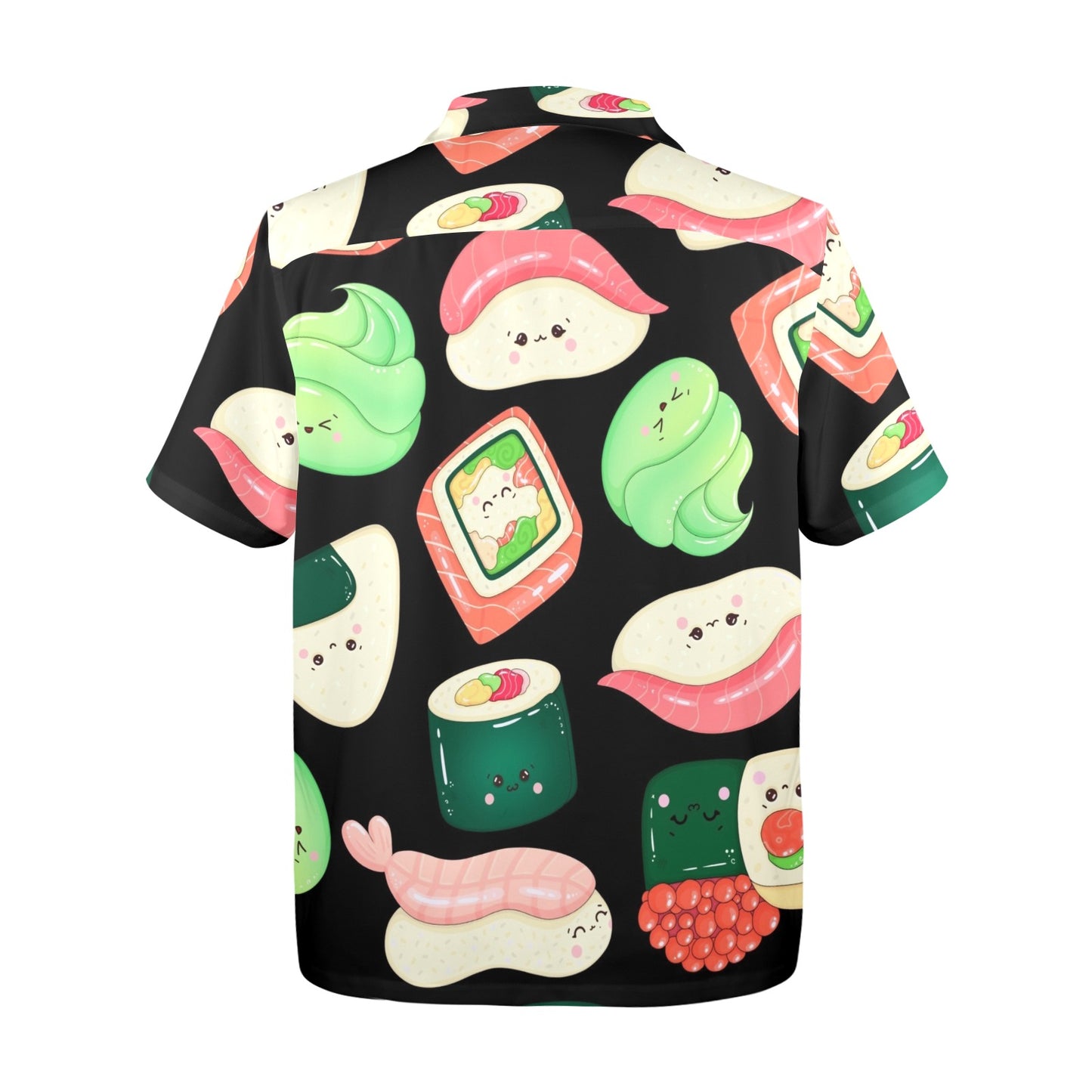 Happy Sushi - Mens Hawaiian Shirt Mens Hawaiian Shirt