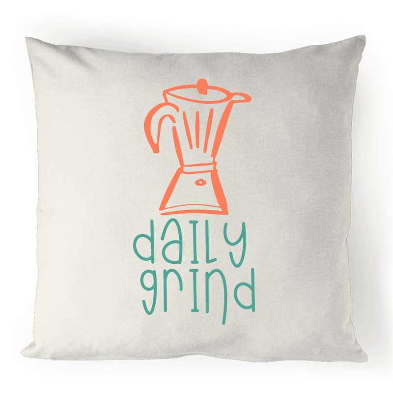 Daily Grind - 100% Linen Cushion Cover Natural One-Size Linen Cushion Cover Coffee