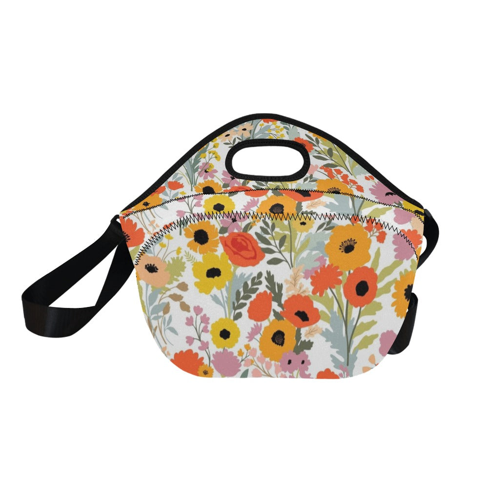 Fun Floral - Neoprene Lunch Bag/Large Neoprene Lunch Bag/Large Plants Printed Offshore