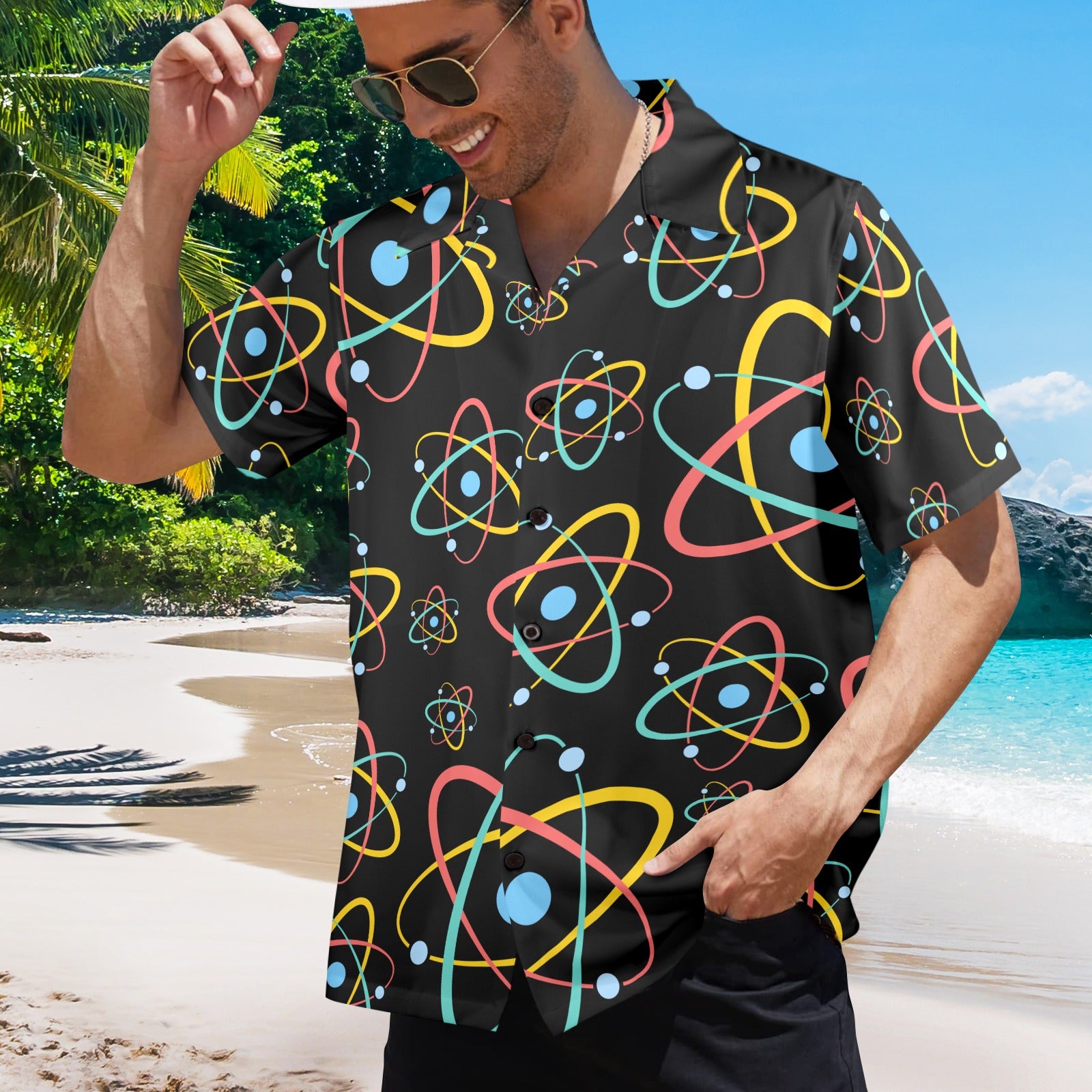 Atoms - Mens Hawaiian Shirt Mens Hawaiian Shirt